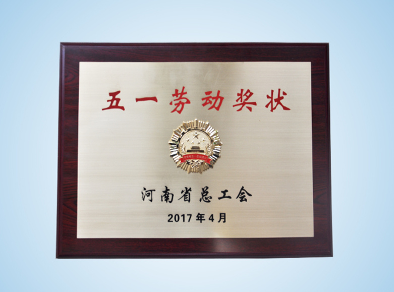 2017年河南省五一勞動(dòng)獎(jiǎng)狀